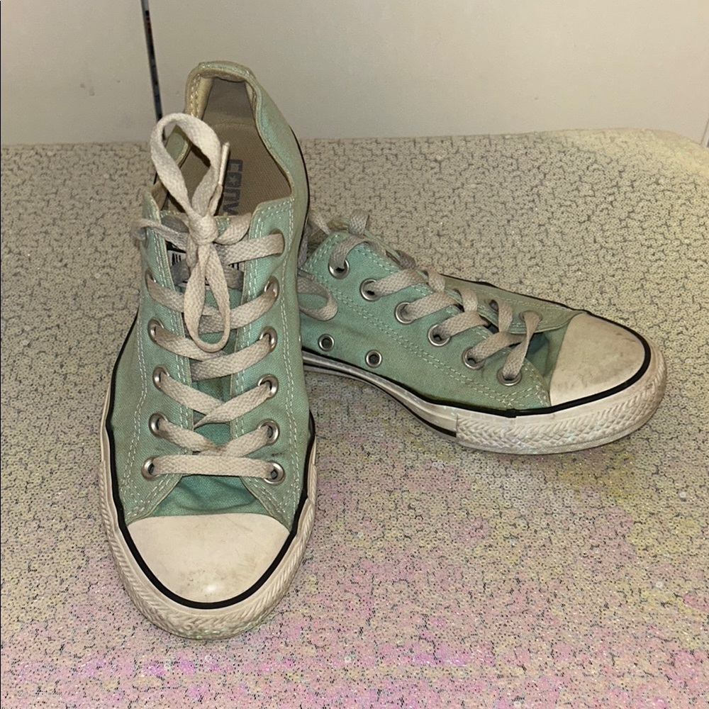 Converse Low-Top Sneakers in Mint Green